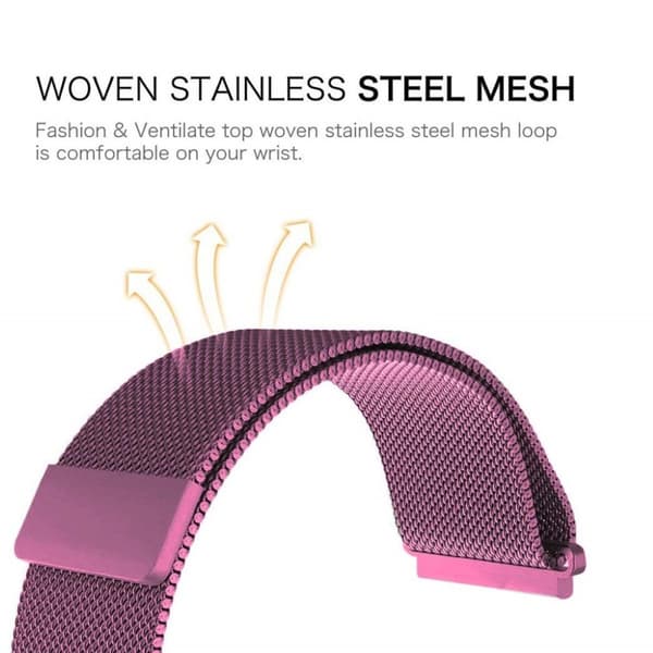 Fitbit Inspire / Inspire HR rustfritt stål ur band - Mørk Lilla Purple