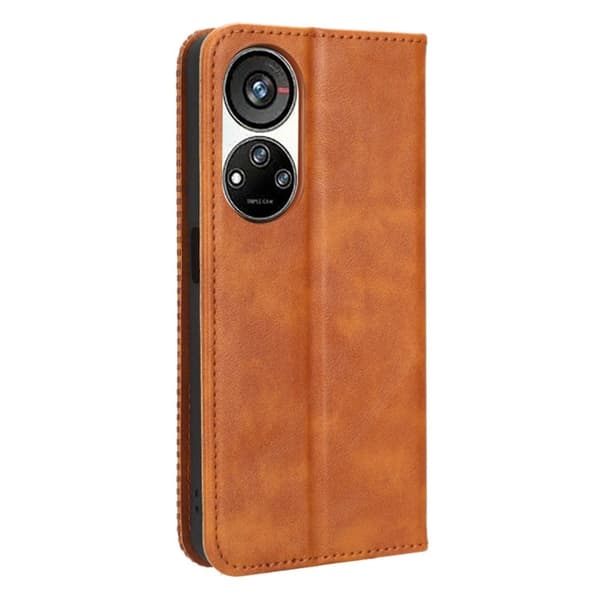 Bofink Vintage ZTE Blade V40s Læder Etui - Brun Brown