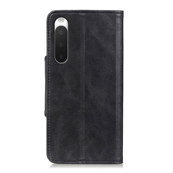 Alpha läder Sony Xperia 10 IV fodral - Svart Svart