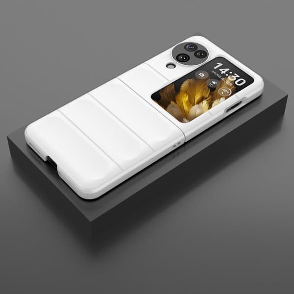 Deksel med mykt grep for Oppo Find N3 - Hvit White