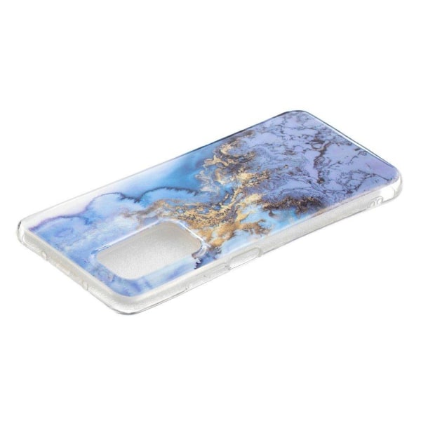 Marble design Samsung Galaxy A72 5G kotelot - Sinertävän Kultainen Marmori Blue