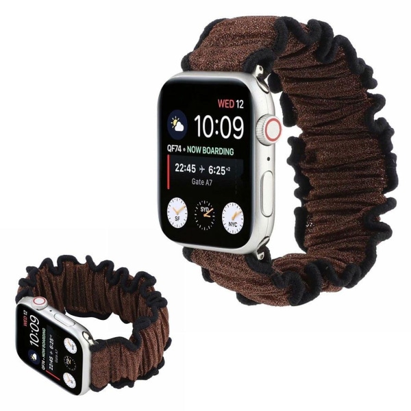 Apple Watch Series 6 / 5 44mm hiusnauha teemakellonauha - Ruskea Brown