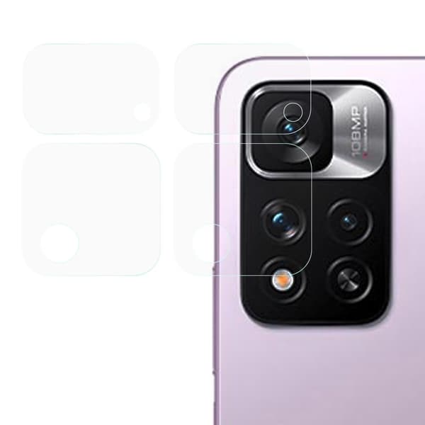 2 st Xiaomi Redmi Note 11 Pro Plus 5G kameralinsskydd av härdat glas Transparent