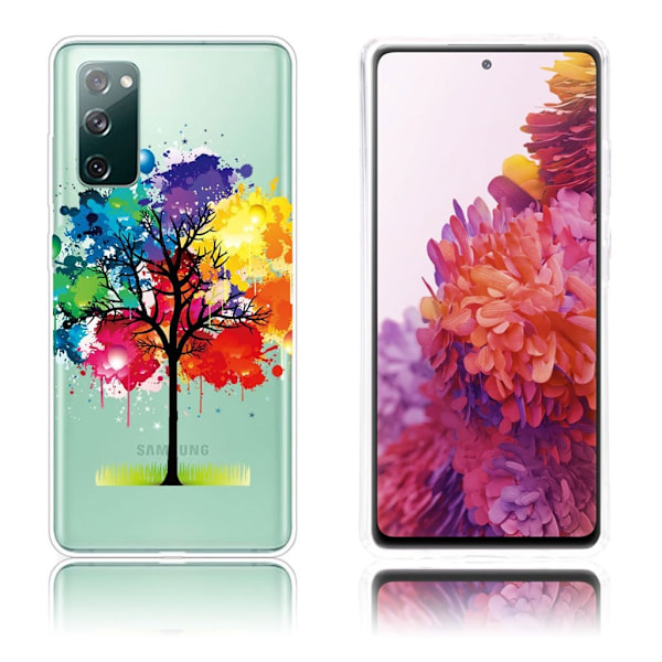 Deco Samsung Galaxy S20 FE 5G / Samsung Galaxy S20 FE kotelot - Värikäs Puu Multicolor