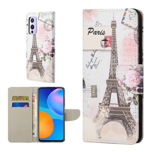 Wonderland OnePlus 9 Pro flip-etui - Jerntårn Silver grey