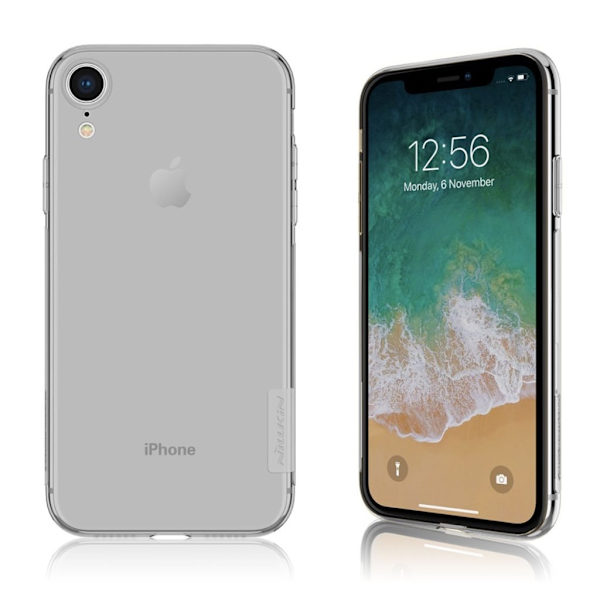 NILLKIN Nature iPhone Xr mykt etui - Grå Silver grey