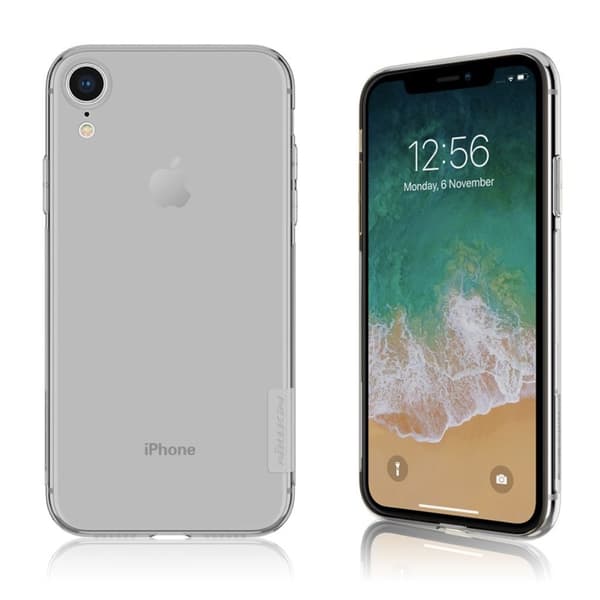NILLKIN Nature iPhone Xr pehmeä kotelo - Harmaa Silver grey