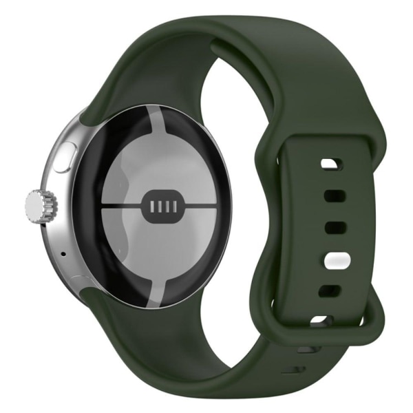 Google Pixel Watch silicone watch strap - Wild Green Grön