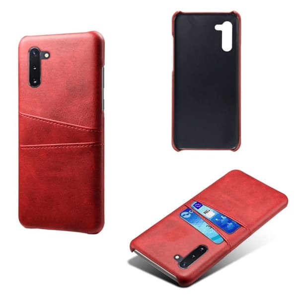 Dual Card Samsung Galaxy Note 10 deksel - Rød Red