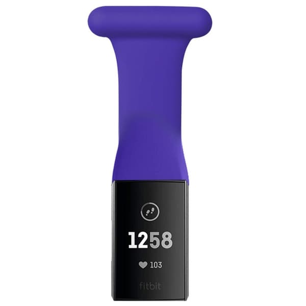 Fitbit Charge 4 / 3 hängande klockarmband i silikon - Mörklila Lila