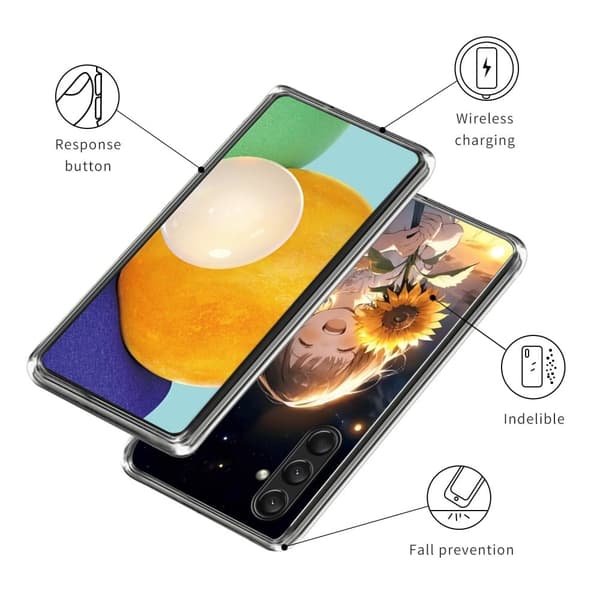 Vibe Samsung Galaxy A16 -kansi - Auringonkukka Tyttö Yellow