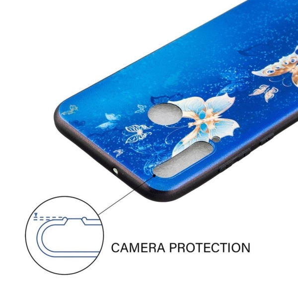 Imagine Huawei P40 Lite E Cover - Smukke Sommerfugle Multicolor