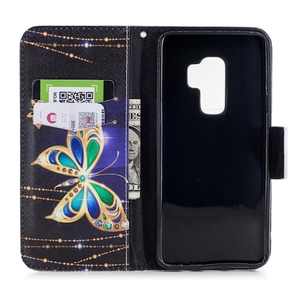 Butterfly läder Samsung Galaxy S9 Plus fodral - Flerfärgad multifärg