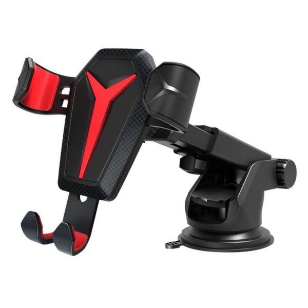 2-in-1 Universal suction up phone stand bracket - Red Red
