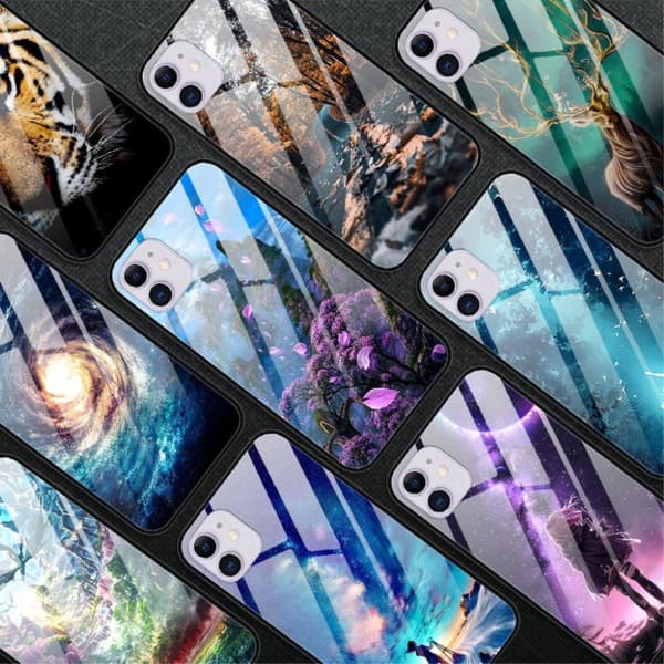 Fantasy iPhone 12 / 12 Pro Deksel - Vei Multicolor