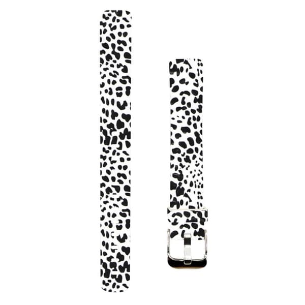 Fitbit Luxe stilfull silikonklokkerem med mønster - Svart Leopardmønster / Størrelse: L Multicolor