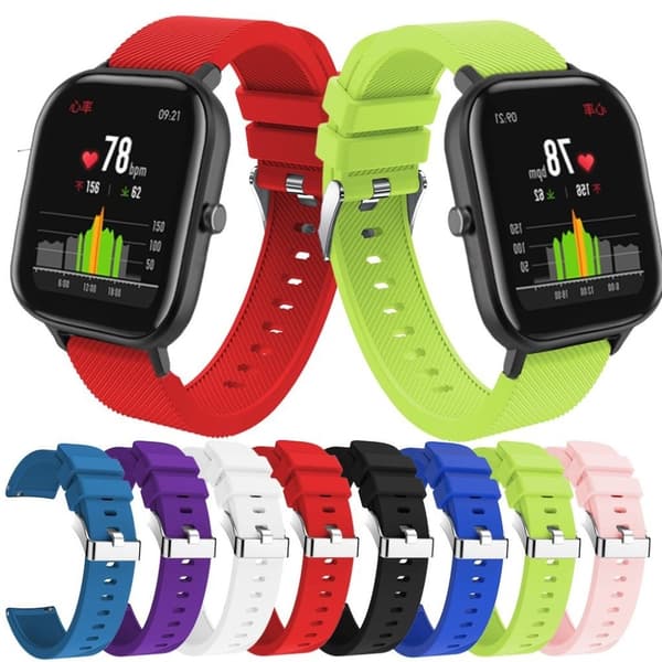 Amazfit Youth twill silikone Urrem - Sort Black
