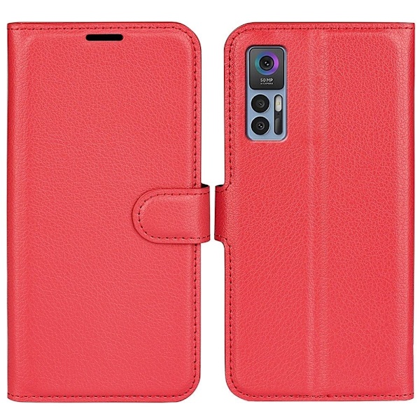 Klassisk TCL 30 5G flip etui - Rød Red