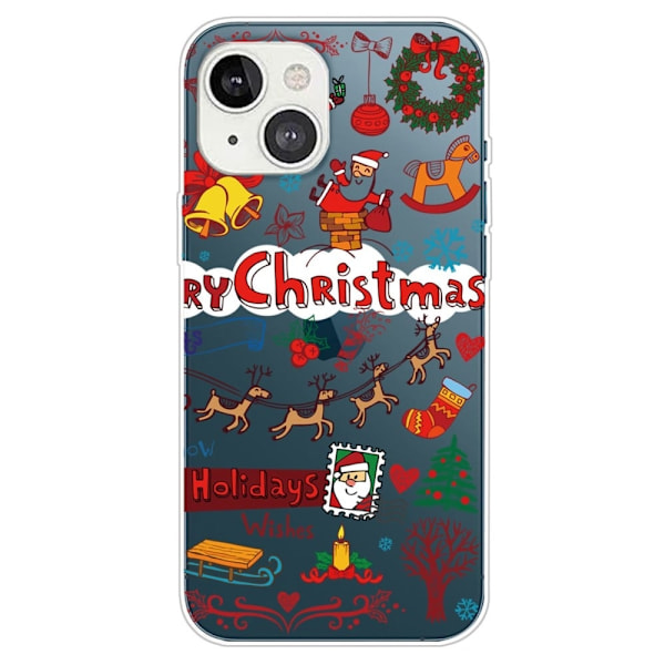 Deco iPhone 14 Plus kotelot - Joulukoriste Red