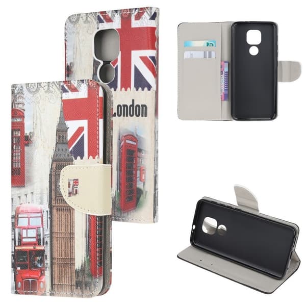 wonderland Motorola Moto E7 Plus / G9 Play flip etui - big ben Multicolor