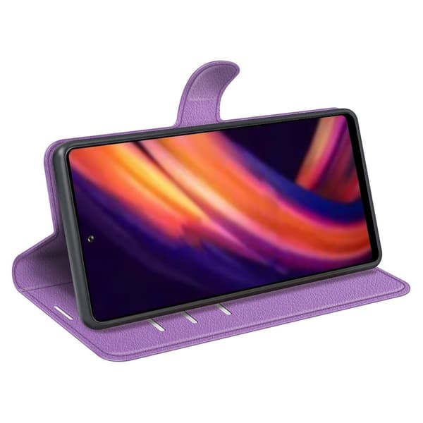 Classic Motorola Edge 30 Pro / Edge X30 Flippetui - Lilla Purple