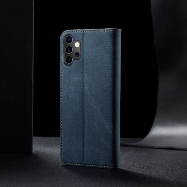 Jeans Samsung Galaxy A32 5G flip etui - blå Blue