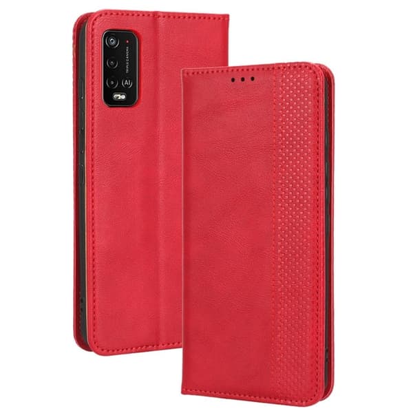 Bofink Vintage Wiko Power U20 / U10 Læder Etui - Rød Red