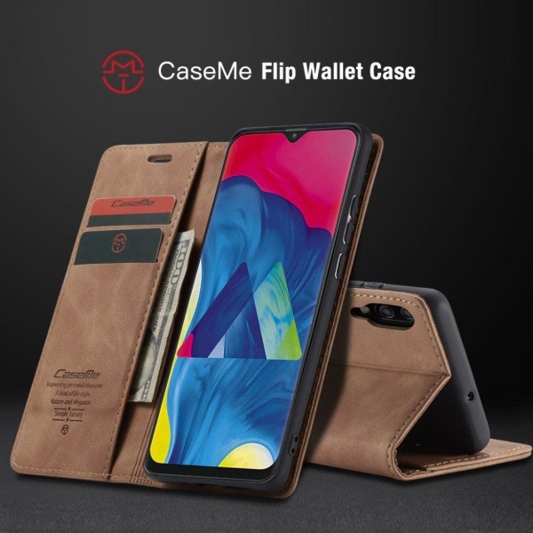 CaseMe vintage Samsung Galaxy M10 fodral - Brun Brun