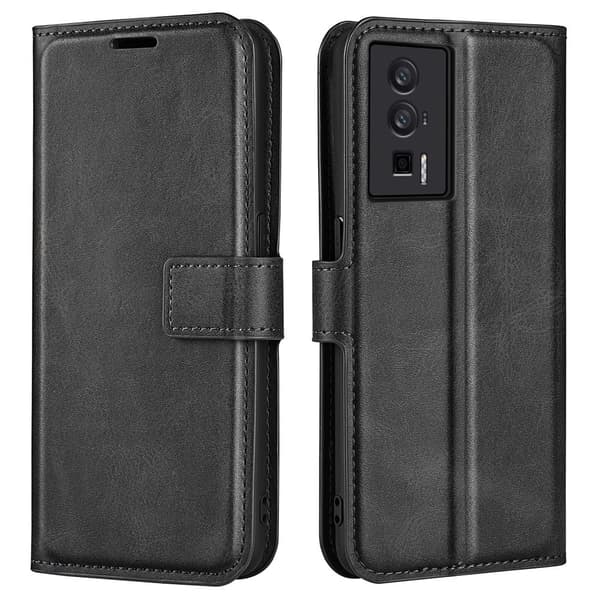 Læderetui med Pung til Xiaomi Redmi K60 / K60 Pro - Sort Black