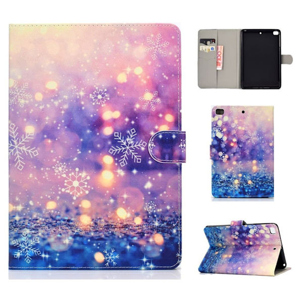 iPad Mini (2019) mönstrat läderfodral - Snö multifärg