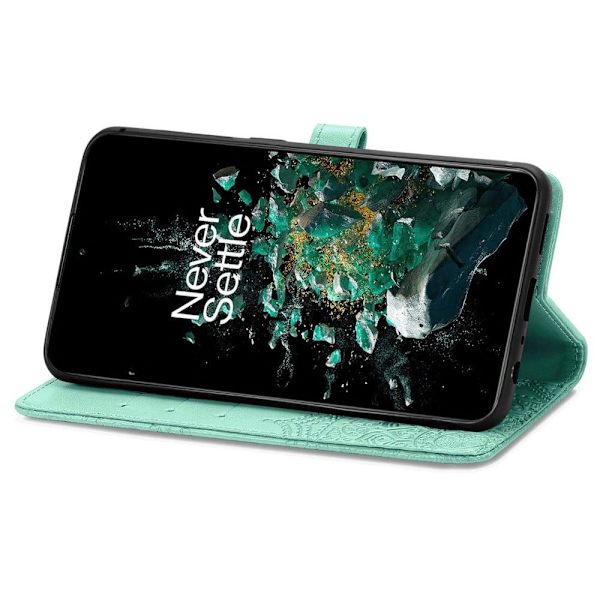 Mandala OnePlus 10T / Ace Pro Flip Fodral - Grön Grön