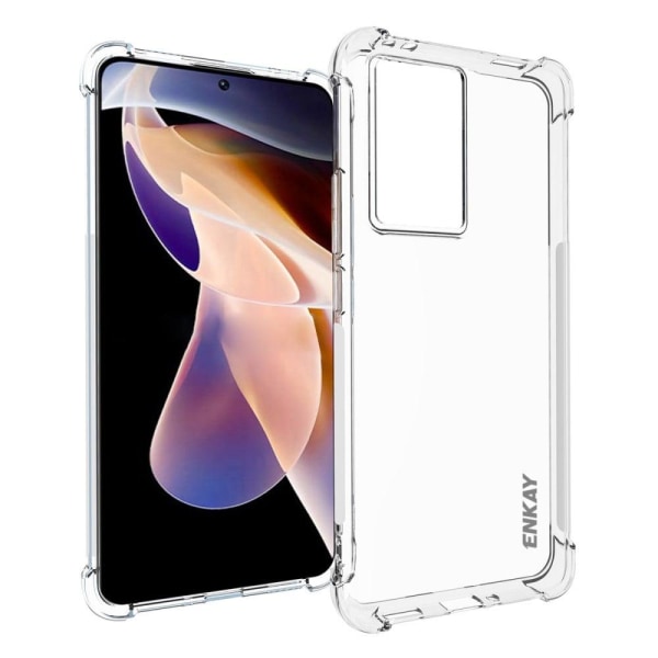 ENKAY genomskinligt droppsäkert fodral för Xiaomi Redmi K60 / K60 Pro Transparent
