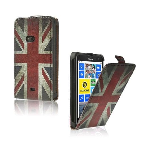 Festival (Union Jack) Nokia Lumia 625 Læder Flip Etui Multicolor