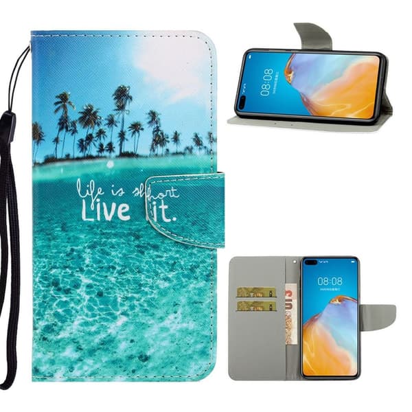 Wonderland Huawei P40 etui - Engelsk Citat Blue