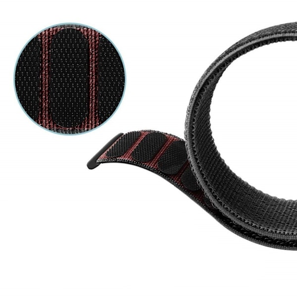 Fitbit Charge 3 klockarmband med kardborrestängning i nylon - Svart Svart
