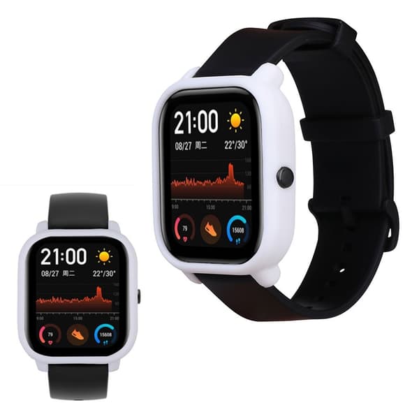 Amazfit GTS coolt silikonfodral - Vit Vit