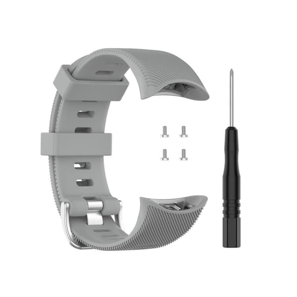 Garmin Swim 2 hållbart klockarmband i silikon - Grå Silvergrå