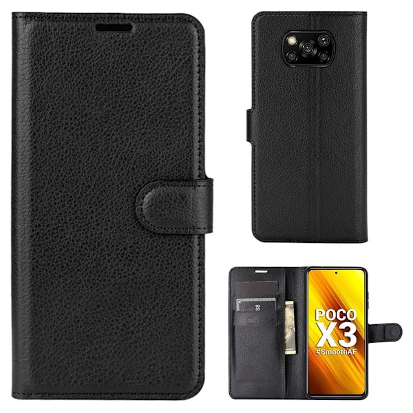 Classic Xiaomi Poco X3 / Xiaomi Poco X3 NFC fodral - Svart Svart