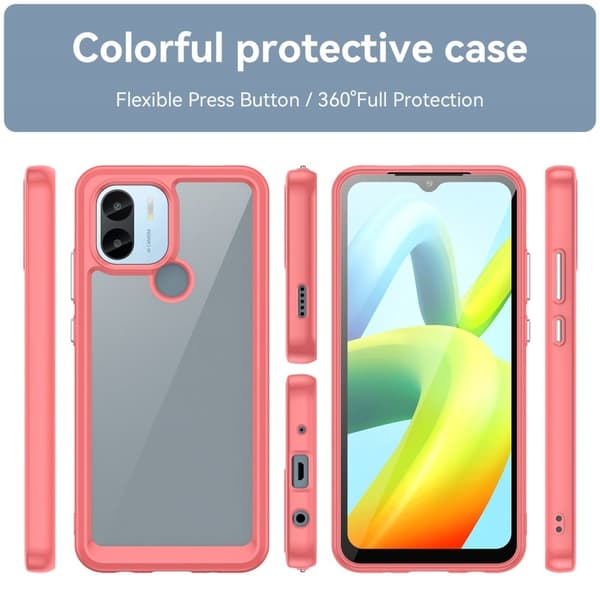 Xiaomi Redmi A2 Plus / Xiaomi Redmi A1 Plus / Xiaomi Poco C50 älykäs akryylikansi - Punainen Red