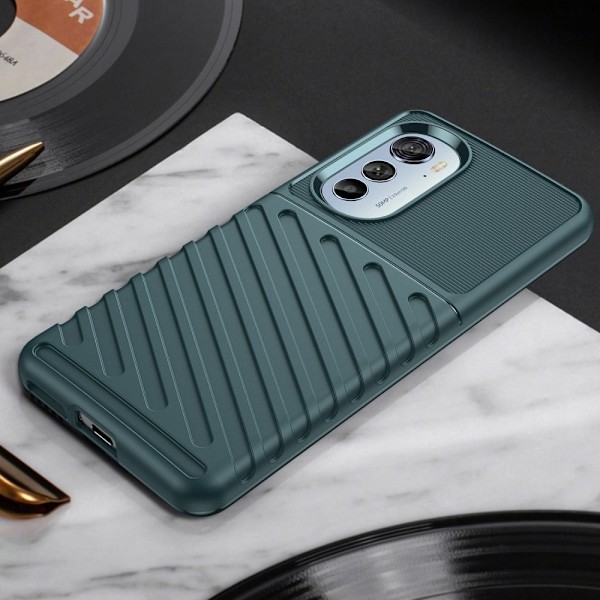 Thunder Motorola Moto Edge 2022 Suojakotelo - Vihreä Green