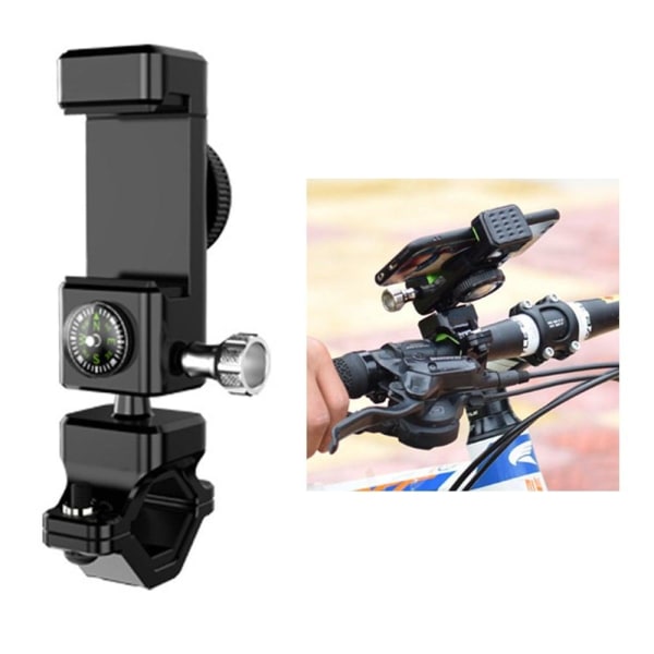 Universal Q003 bike / motorcycle mount rotatable phone holder wi Black