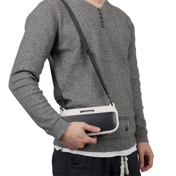 BOSE SoundLink Flex silikonskydd med rem - Vit Vit