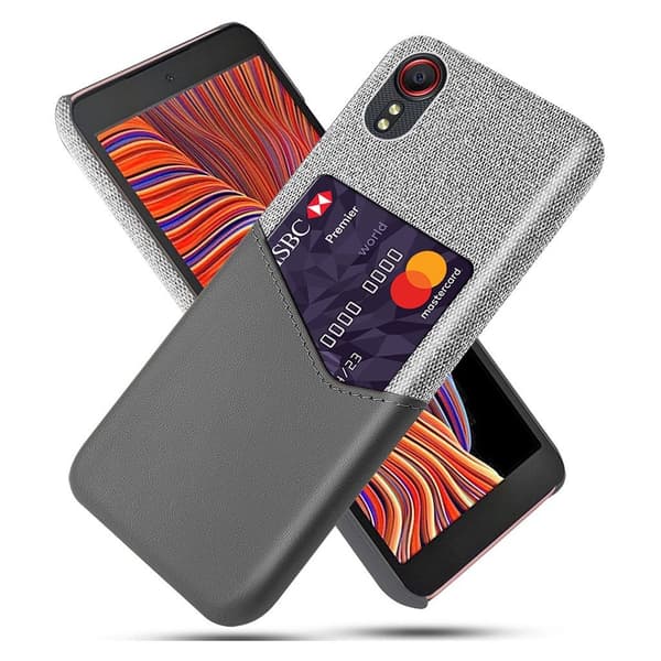 Bofink Samsung Galaxy Xcover 5 cover med kortholder - Grå Silver grey