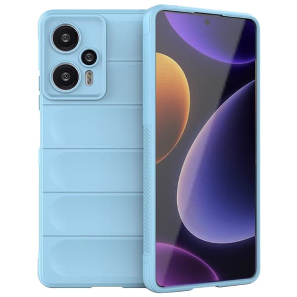 Blødt grebsformet cover til Xiaomi Poco F5 Pro / Xiaomi Redmi Note 12 Turbo - Blå Blue