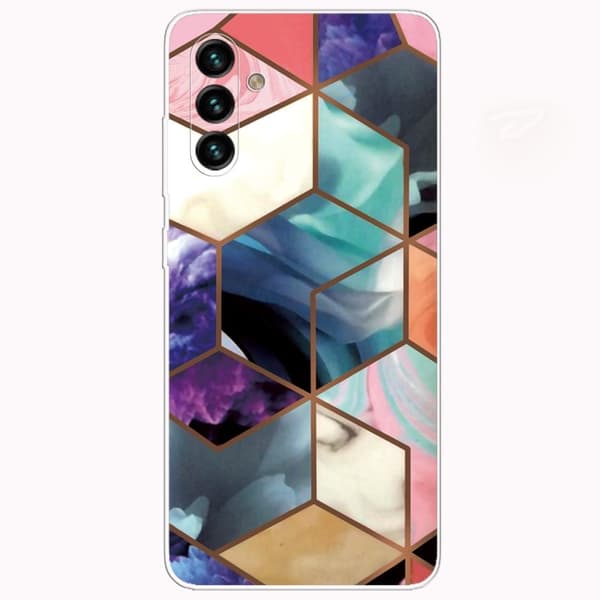 Marble Samsung Galaxy A13 5G Etui - Farverig Terning Tile Multicolor