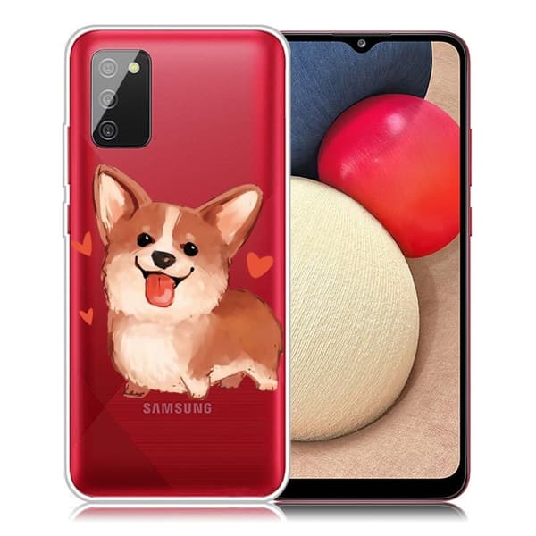 Deco Samsung Galaxy A02s (166mm) kotelot - Ihana Corgi Brown