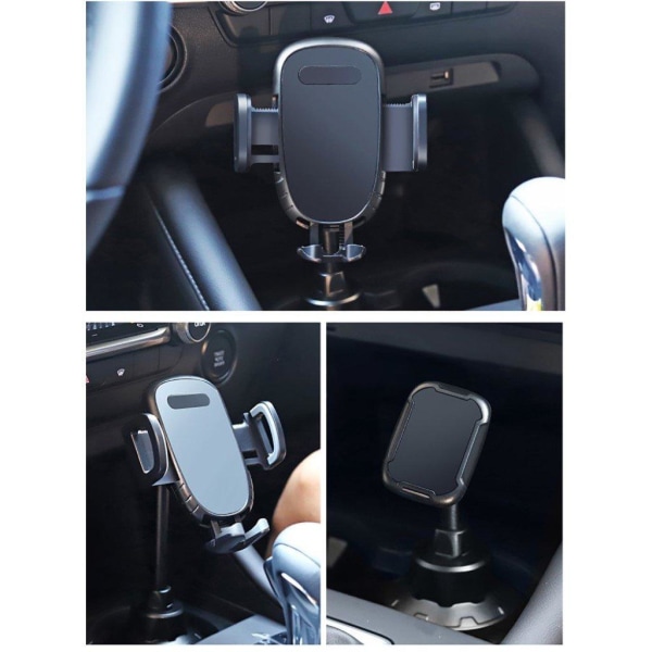Universal adjustable car mount holder - Grey Silvergrå