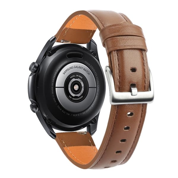 20mm Universal naudannahkainen kellonhihna - Ruskea Brown