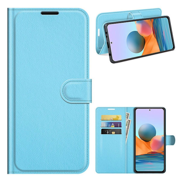Classic Xiaomi Redmi Note 10 Pro Läppäkotelo - Sininen Blue
