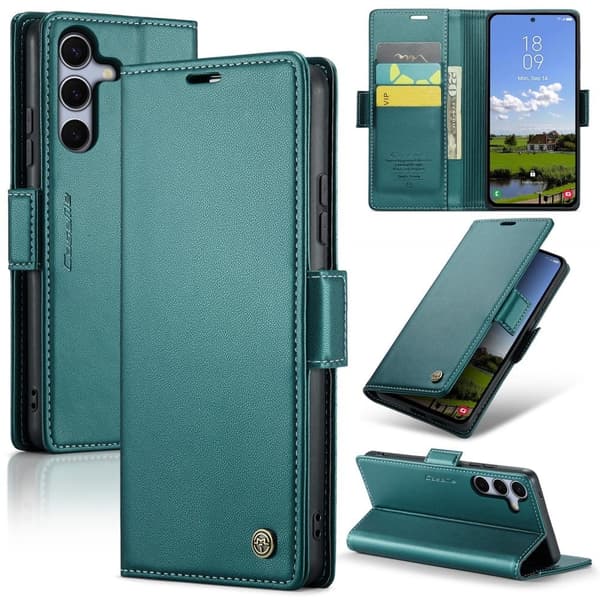 CaseMe Samsung Galaxy S25 Plus smooth etui - Grøn Green
